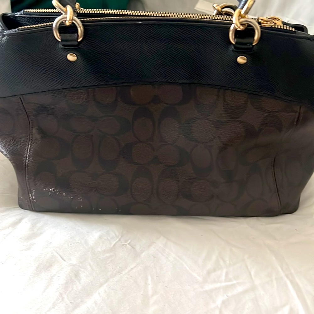 Brown/Black coach bag